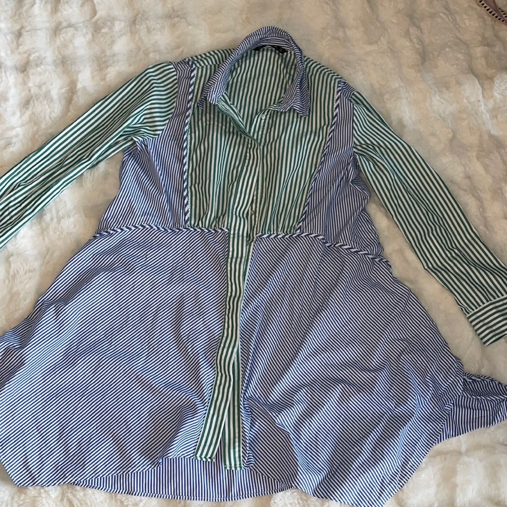 Zara stripe mini dress